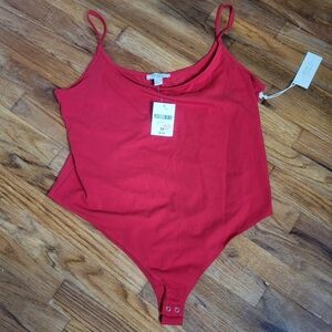 Nwt  Forever 21+ Women's Red Bodysuit